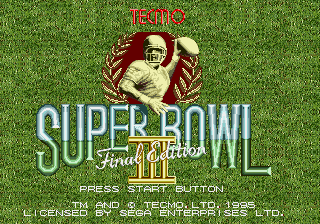 Tecmo Super Bowl III - Final Edition